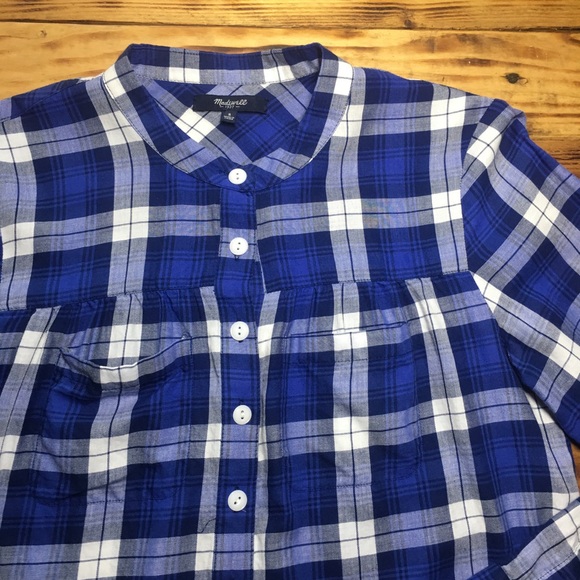 Madewell | Smocked Plaid Pull Over - Picture 4 of 6